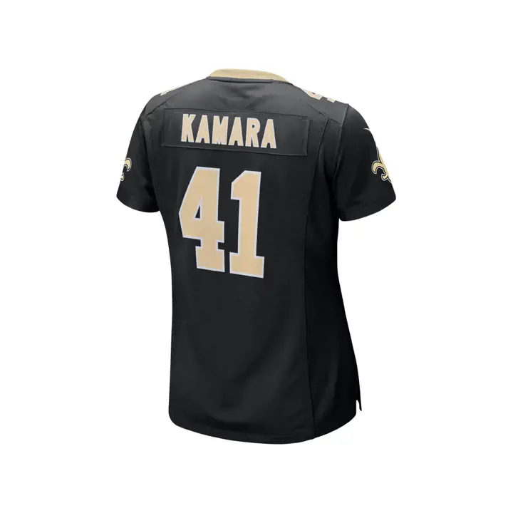 Maillot de match SAINTS NFL Femme Alvin Kamara noir