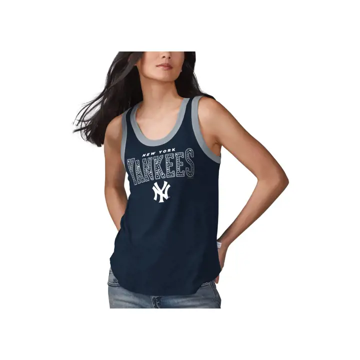 New York Yankees MLB Débardeur Femme Varsity 19 NAVY