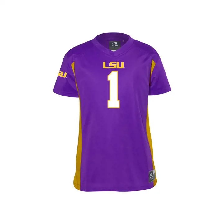 Maillot de football américain LSU NCAA Replica pour nourrisson violet/doré