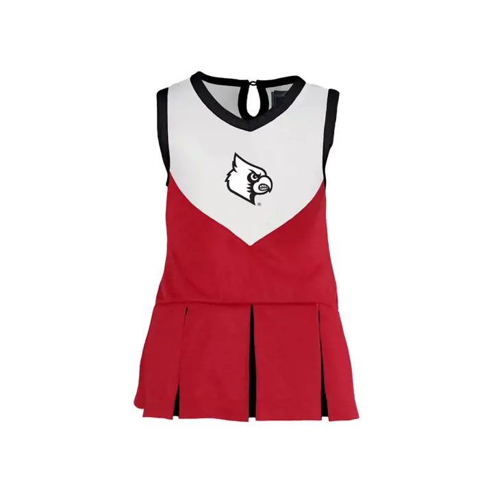 Louisville Cardinals NCAA Robe de Pom-Pom Girl pour Fillettes 18 mois ROUGE/