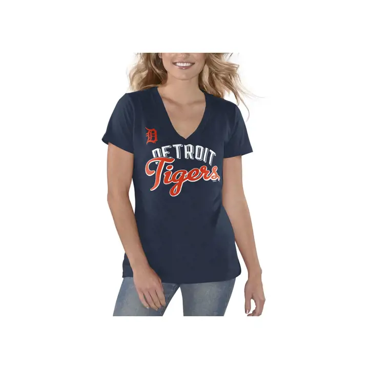 T-shirt Femme Detroit Tigers MLB Finales 19 MARINE