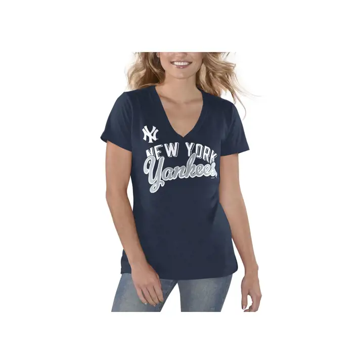 T-shirt Femme MLB Yankees de New York Finales 19 BLEU MARINE