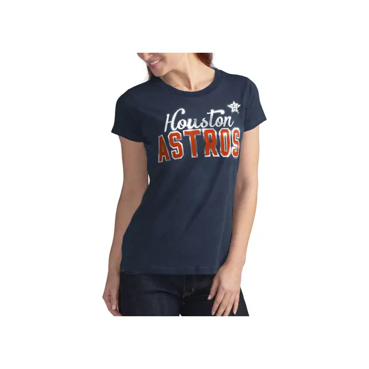 T-shirt « Homeplate » MLB des Houston Astros pour femme – 19 ANS – BLEU MARINE