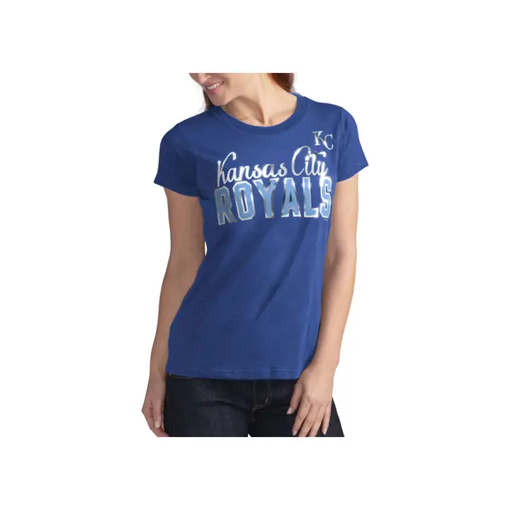 Kansas City Royals MLB T-shirt Femme Homeplate 19  BLEU