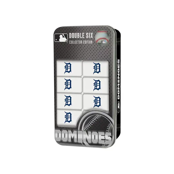 Dominos des Tigers de Detroit blanc/noir/bleu marine