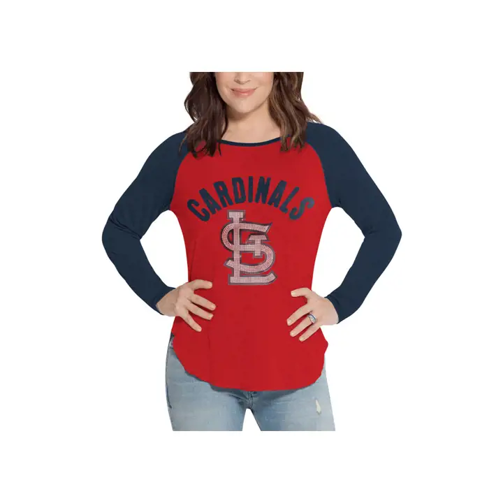 T-shirt manches longues St. Louis Cardinals MLB pour femme 19 ROUGE/MAR