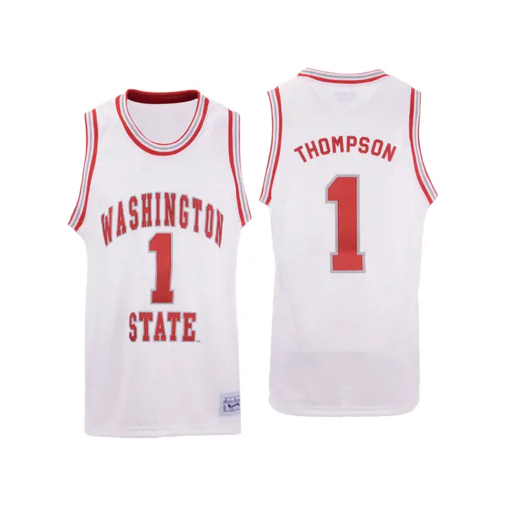 Maillot Rétro Thompson Washington State Cougars NCAA BLANC