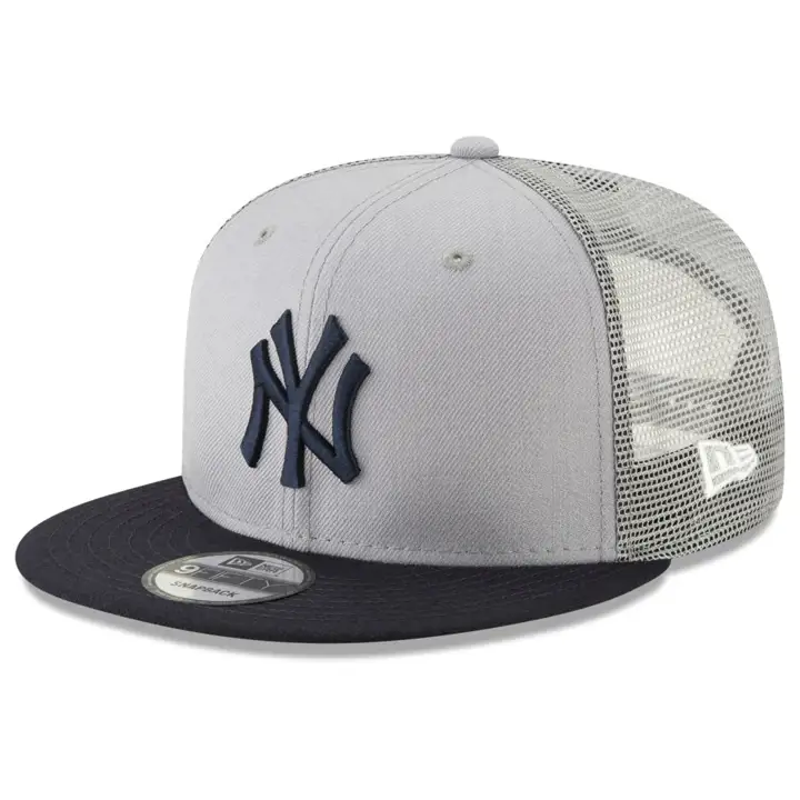 New York Yankees MLB Coop Casquette trucker 9FIFTY grise et bleue marine