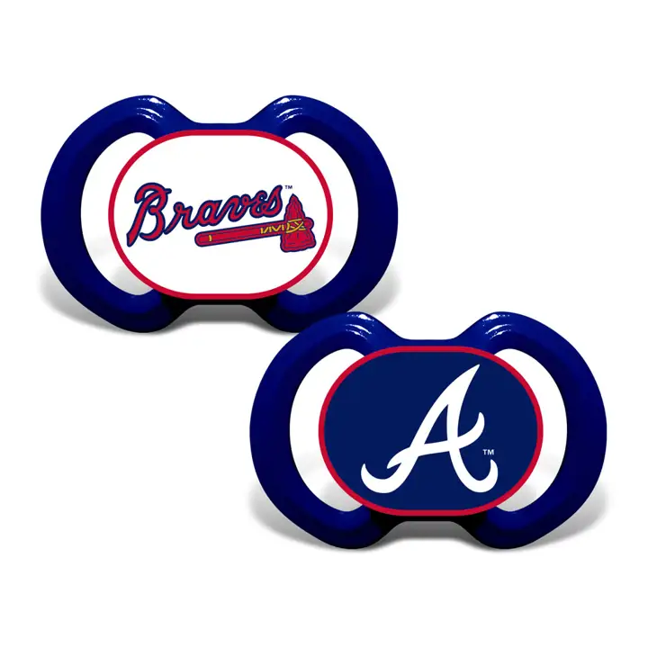 Sucette Atlanta Braves, lot de 2, bleue