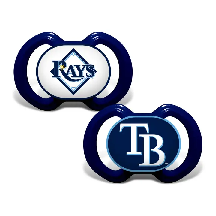 Tétine Tampa Bay Rays, lot de 2, marine/blanc