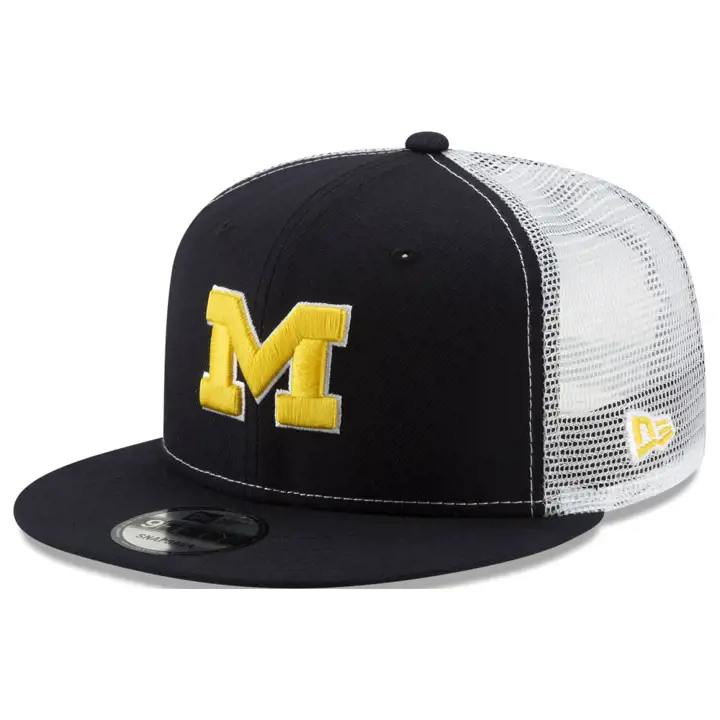 Michigan Wolverines NCAA TC Meshback Snap  NAVY/WHT