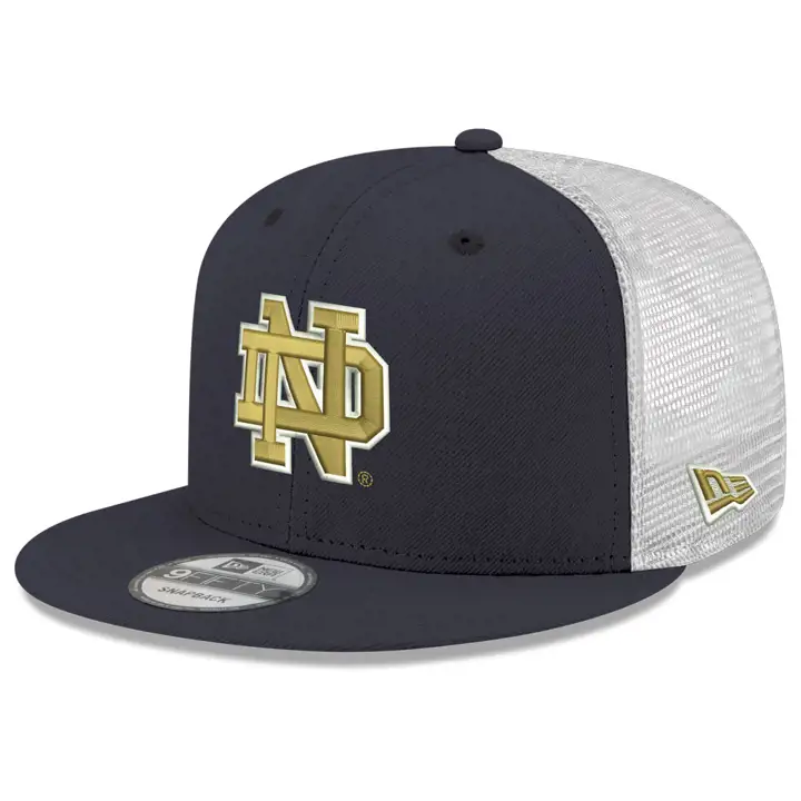 Notre Dame Fighting Irish NCAA TC Meshback Snap BLEU MARINE/BLANC
