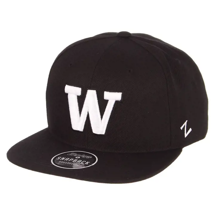 Washington Huskies NCAA Z11 BW Snap BLK