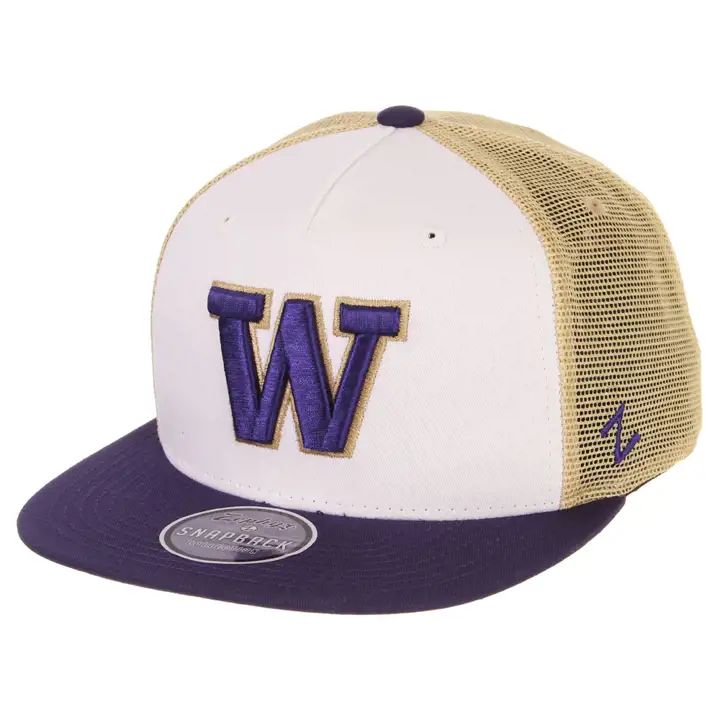 Washington Huskies NCAA ZTC Maille Snap WHT/PUR/GL