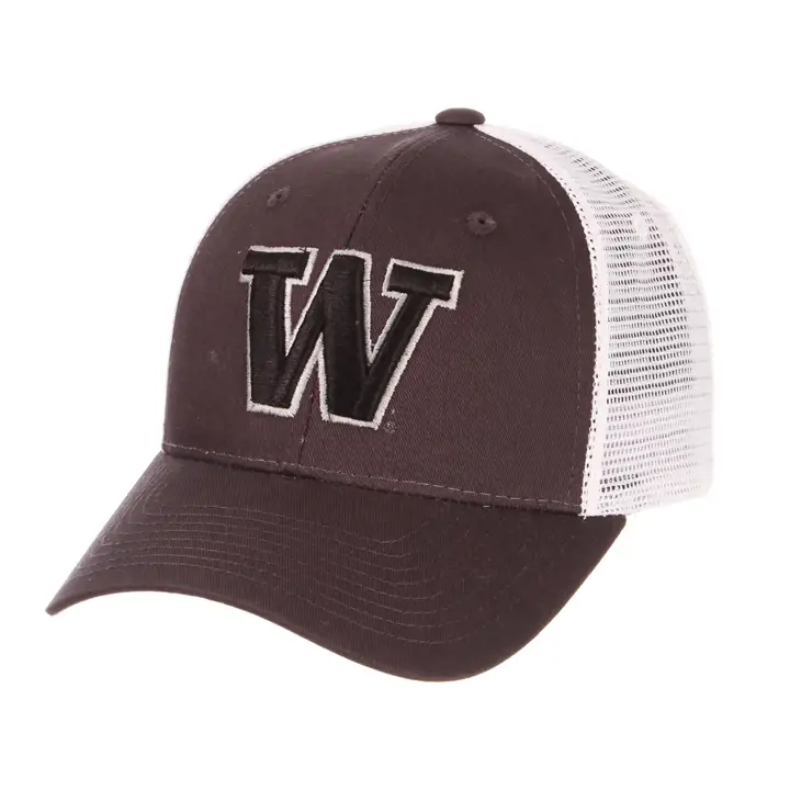 Casquette Trucker Washington Huskies NCAA Big Rig Anthracite/blanc