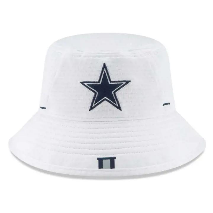 Chapeau Bob d'entraînement NFL Dallas Cowboys pour enfants 19 ans - Blanc