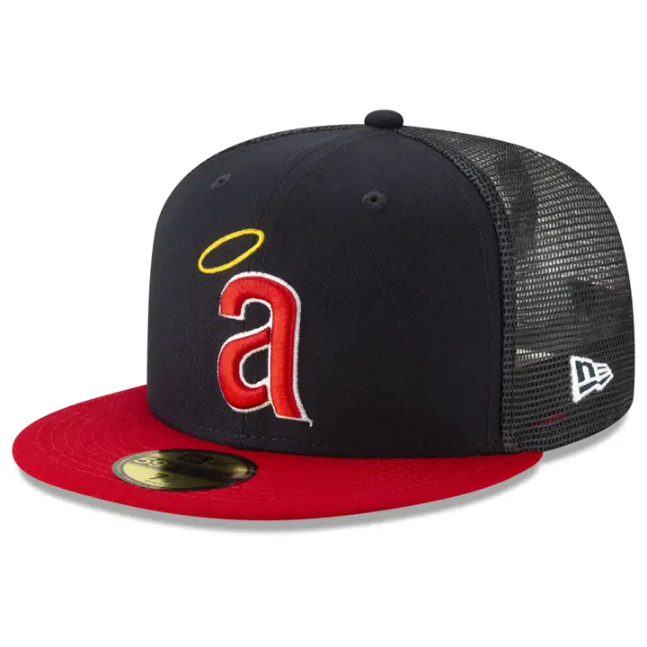 Casquette 59FIFTY MLB Coop All Day des Angels de Californie BLEU MARINE/ROUGE