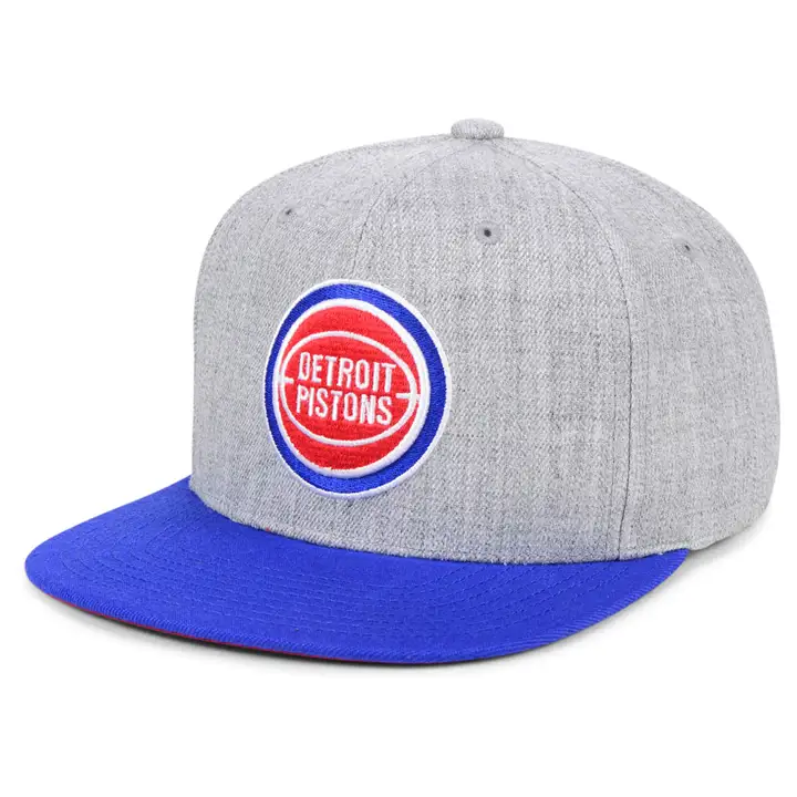 Casquette Snapback Basique MN NBA des Detroit Pistons GRIS/BLEU ROI