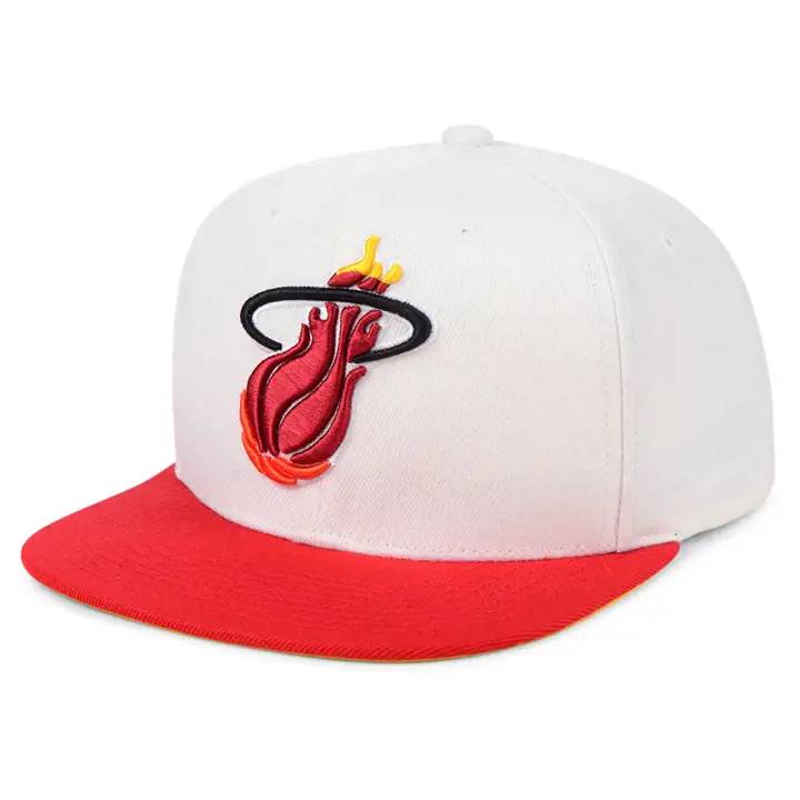 Miami Heat NBA MN Basic SH Snapback BLANC/ROUGE