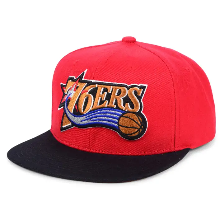 Casquette NBA MN Basic SH Snapback Philadelphia 76ers ROUGE/NOIR