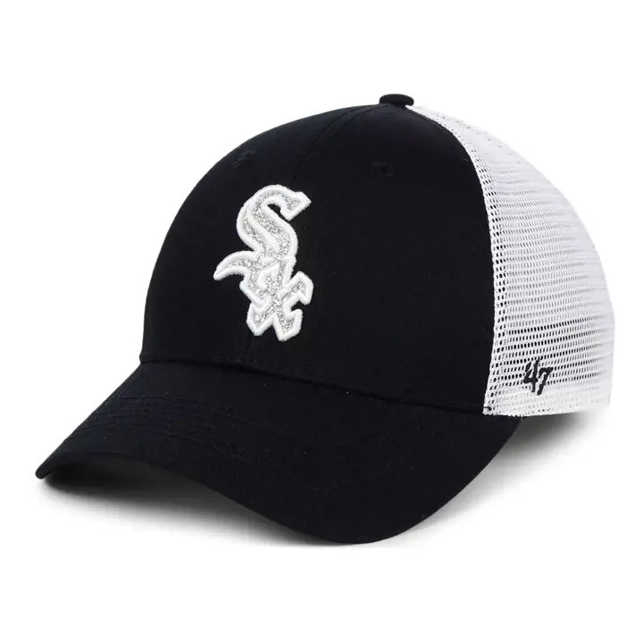 Chicago White Sox MLB Femme Casquette Branson Glitta Noir/Blanc