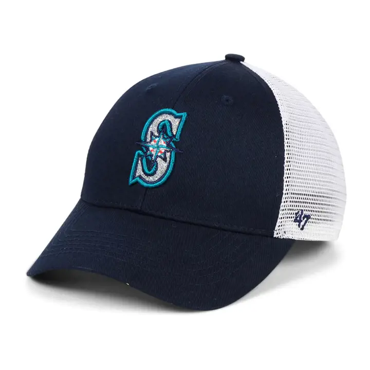 Seattle Mariners MLB Femme Casquette camionneur Branson pailleté marine/blanc