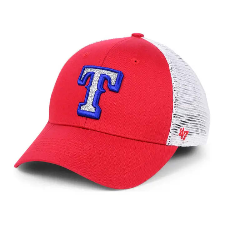 Casquette Trucker Texas Rangers MLB Femme Branson Glitta rouge/blanc