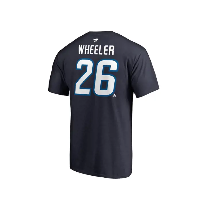WIN. JETS NHL T-shirt Authentique N&N Blake Wheeler Marine