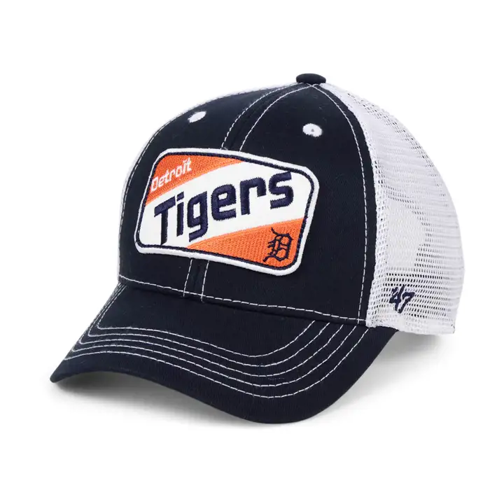 Casquette MVP en mesh Woodlawn pour enfant MLB Detroit Tigers - Bleu marine/blanc