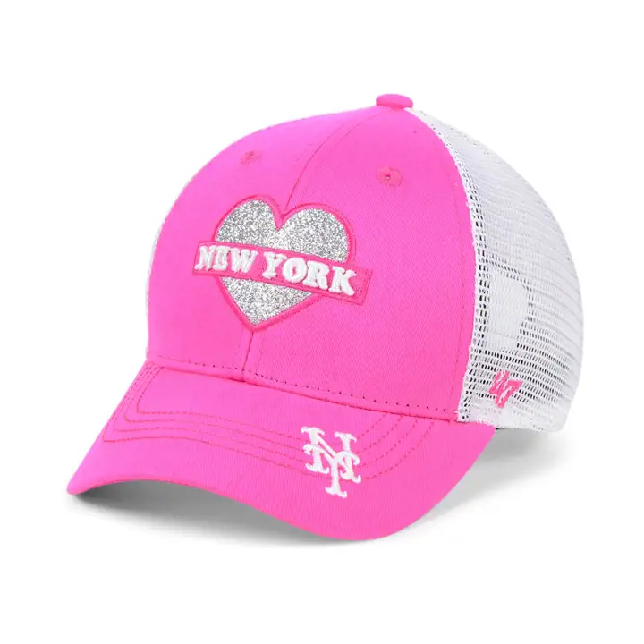 Casquette Enfant Fille Sweetheart Mesback MVP MLB New York Mets Rose/blanc