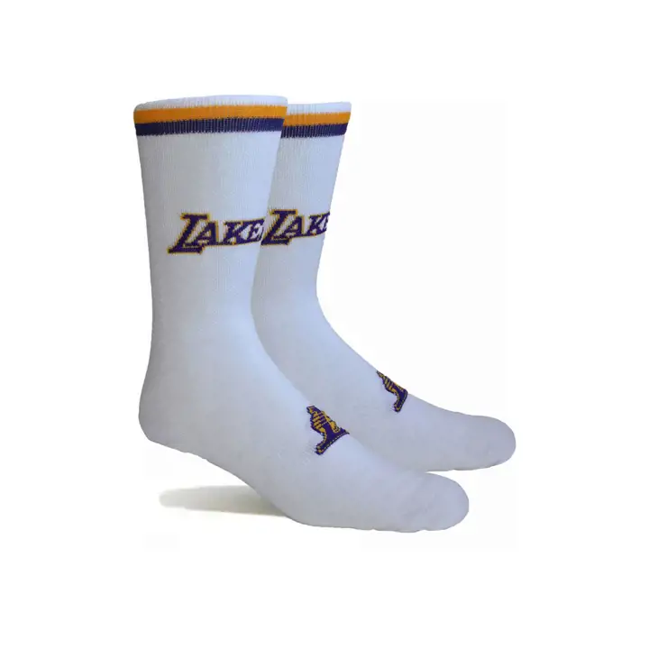 LAKERS PKWY Chaussettes d'uniforme Crew blanches