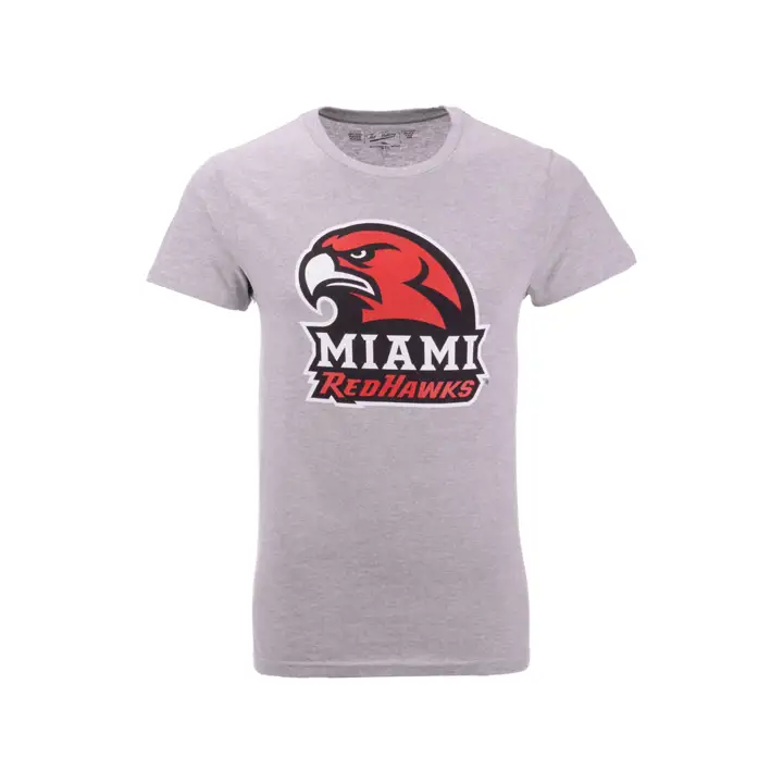 T-shirt Miami (Ohio) Redhawks 2F NCAA Big Logo H-GRAY