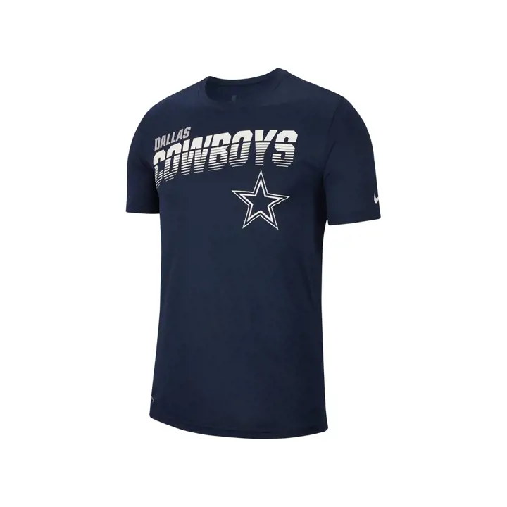 T-shirt marine NFL Dallas Cowboys jeune 19 en bord de terrain