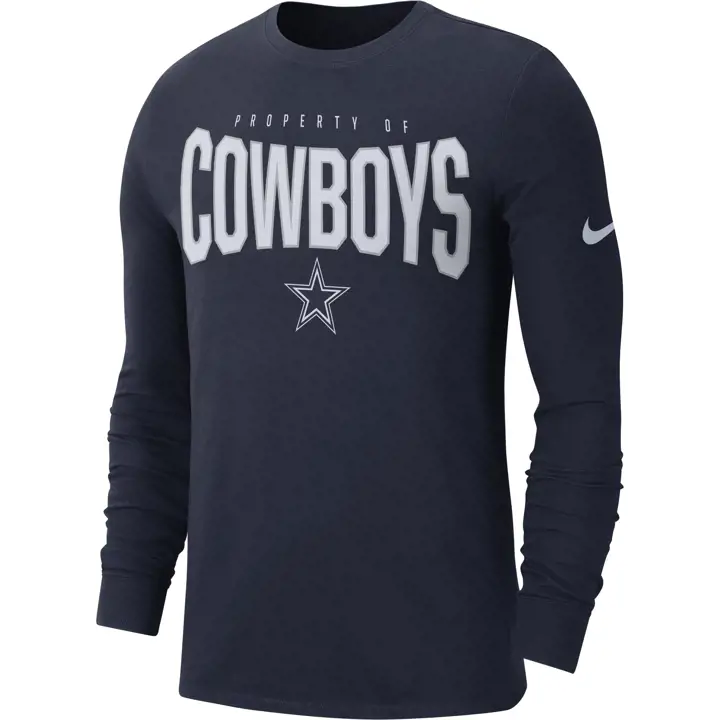 Dallas Cowboys NFL Jeunesse Propriété Manche Longue 19 marine
