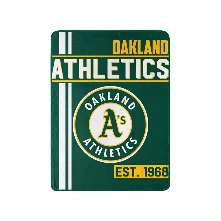 "Oakland Athletics Micro Raschel 46x60 \"Walk Off\" Ast"