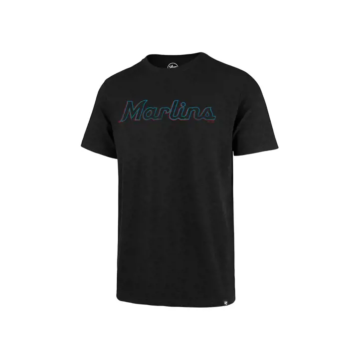 T-shirt à logo MLB Scrum M Marlins Miami Marlins noir