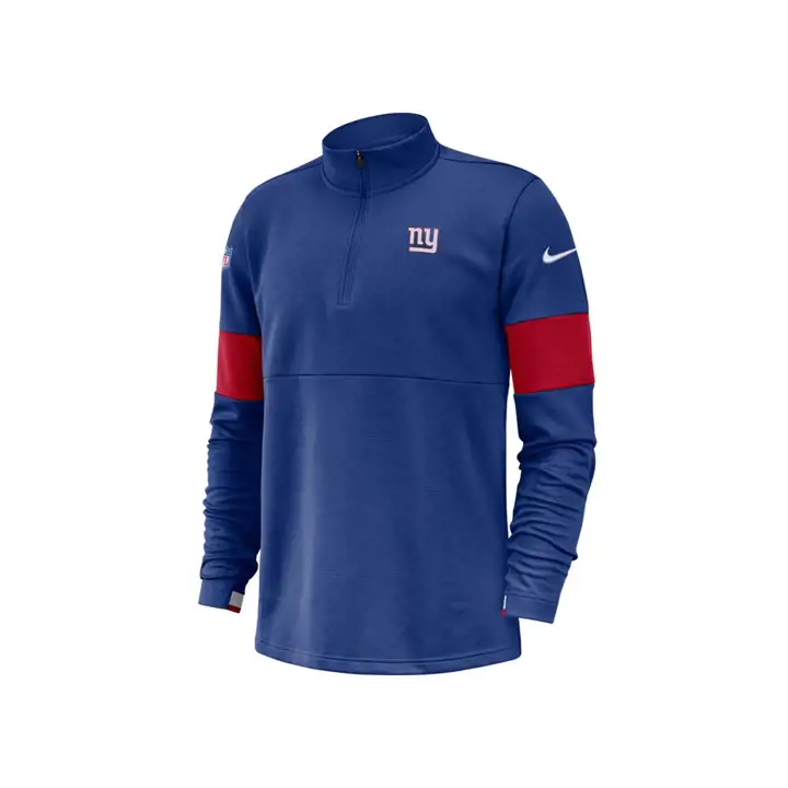Haut demi-zip Therma New York Giants NFL Sideline 19 bleu/rouge