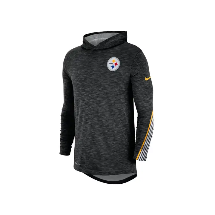 T-shirt à capuchon et manches longues Pittsburgh Steelers NFL Dry Scrimmage 19 b