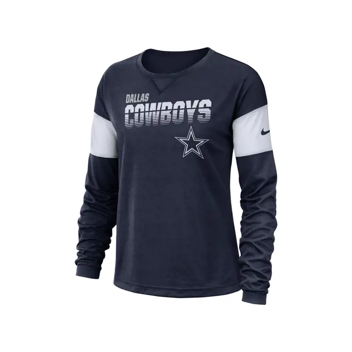 Dallas Cowboys NFL Haut Manches Longues Femme Nike Breathe Marine 2019