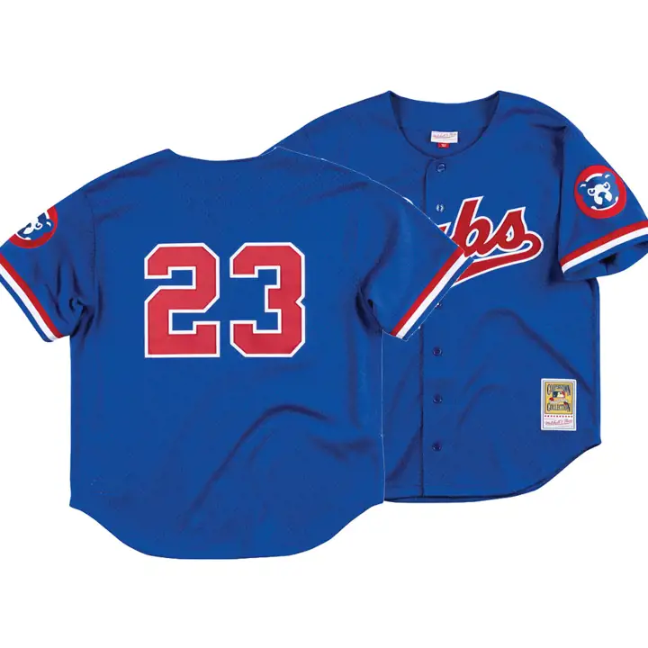 CUBS MLB M&N Auth BP Mesh Jersey Ryne Sandberg rbl