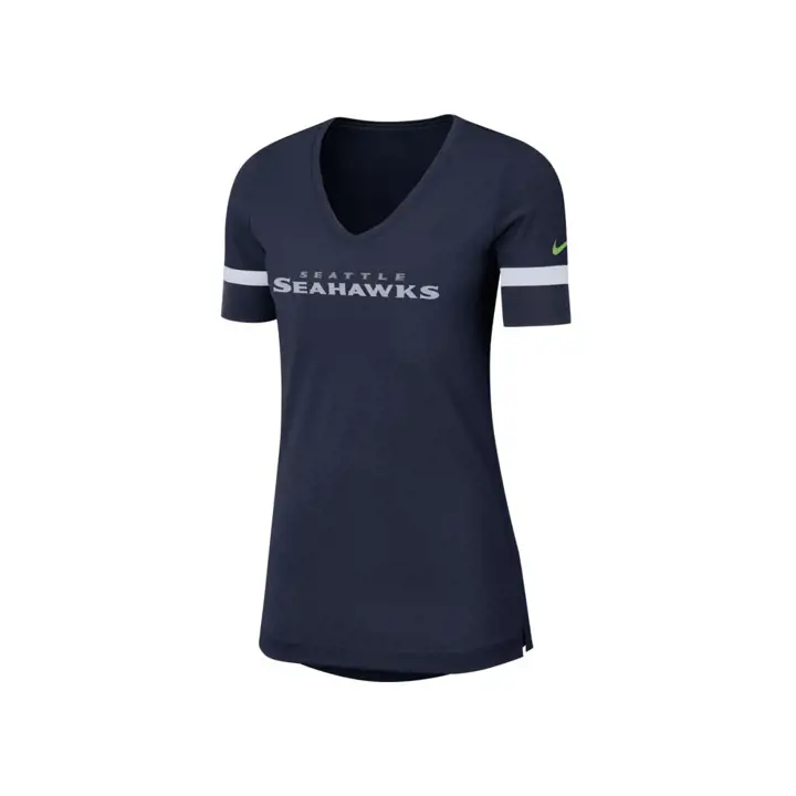Haut de supporter NFL Seattle Seahawks pour femme DF 19 Marine/Blnc/Vert