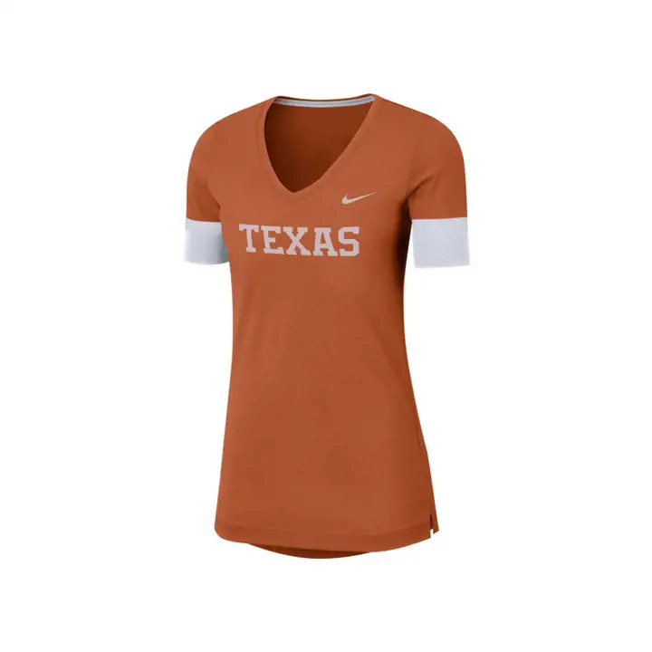 T-shirt col en V pour femme Texas Longhorns NCAA 19 mars