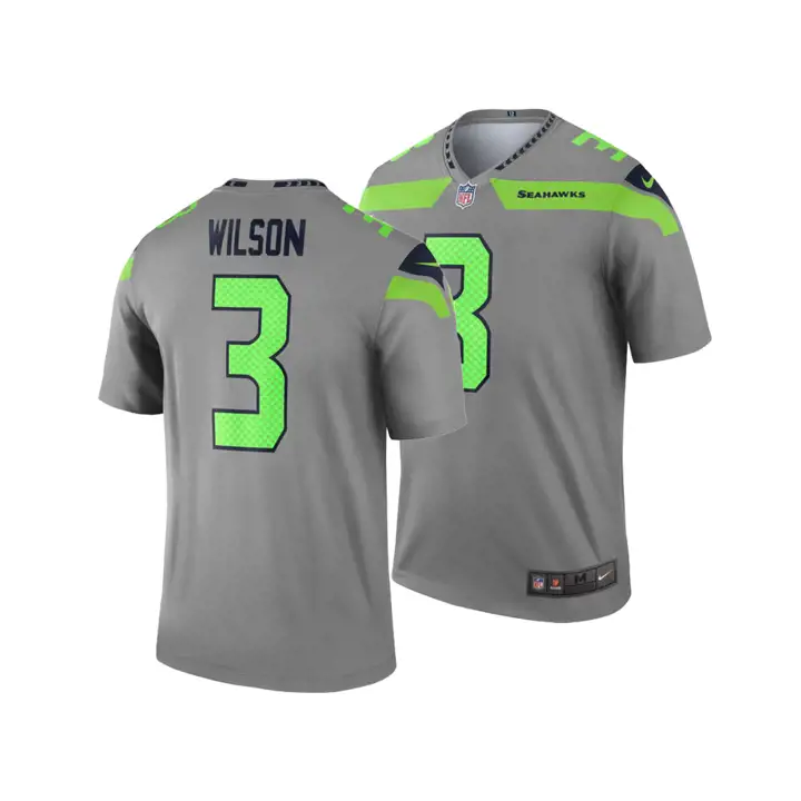 Maillot NFL Seattle Seahawks couleur inversée Legend dkgry/Lime