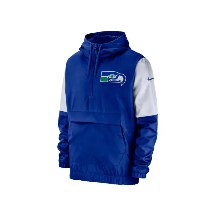 Seattle Seahawks NFL Historic Anorak Jacket 19 Blue/wht