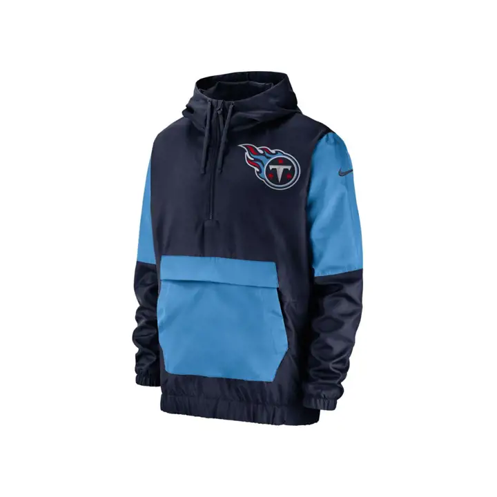 Veste anorak moderne NFL Tennessee Titans 19 marine/bleu clair