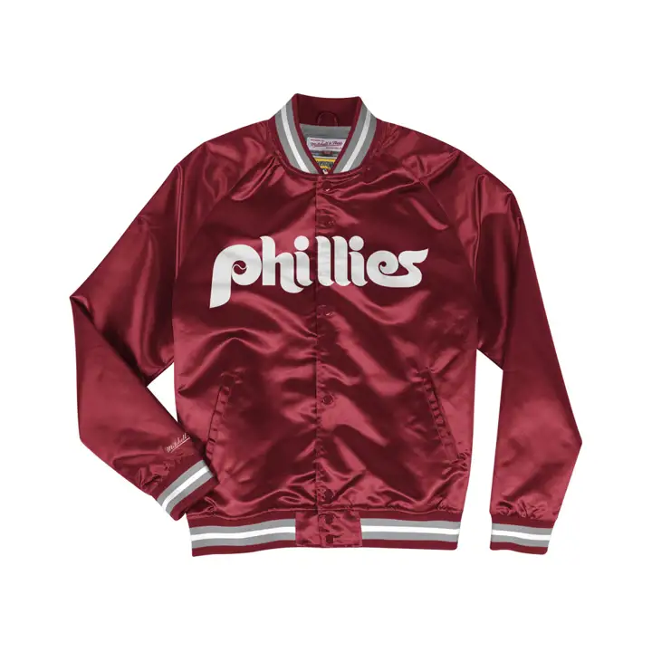 Veste légère en satin MLB M&N Philadelphia Phillies MAR