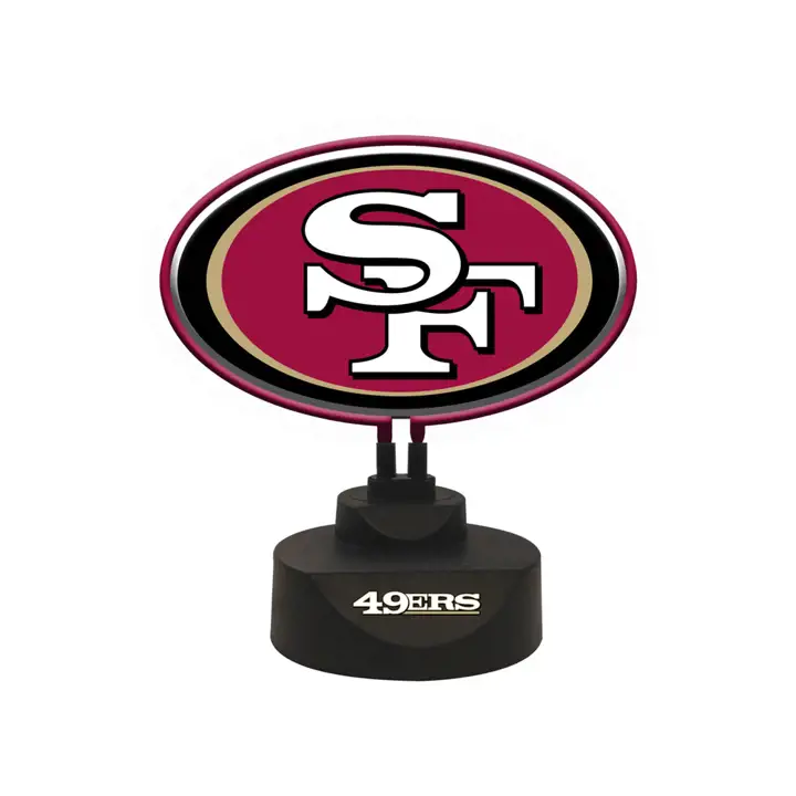 Néon logo de l'équipe des 49ers de San Francisco