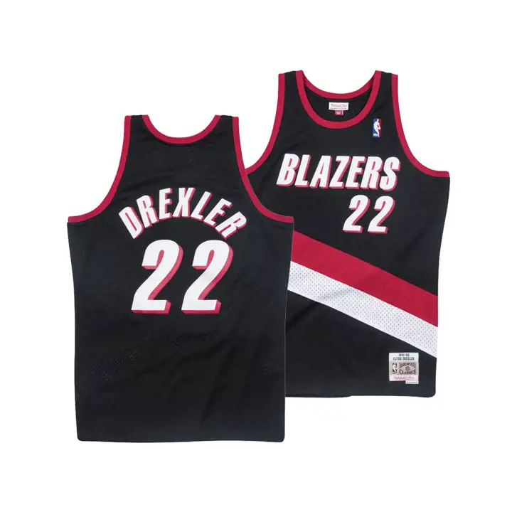 Maillot NBA Hardwood Classic Swingman Jeunesse Blazers Clyde Drexler