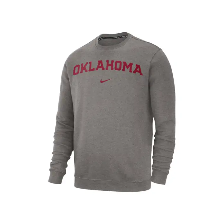 Sweat-shirt ras du cou Oklahoma Sooners NCAA Cotton Club gris