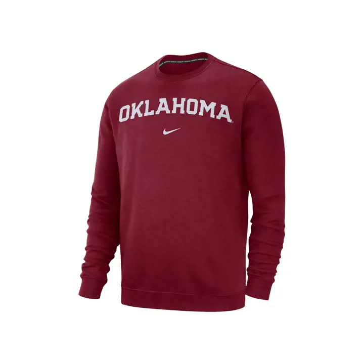 Sweat-shirt ras du cou Oklahoma Sooners NCAA Cotton Club cramoisi